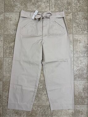 WHBM Wide-Leg Cropped Utility Pants